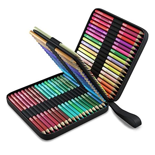 Zenacolor 72 Lápices de Colores Profesional, Únicos con Estuche de Transporte, Para pintar Mandalas de Adultos - Kit de Dibujo