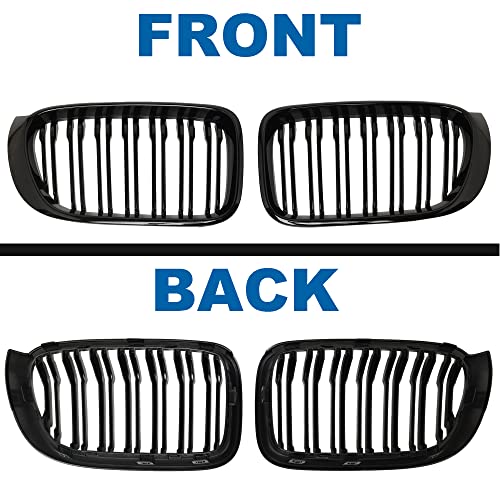BILLDIO F25 F26 Grille - Black Kidney Grill Compatible with 2014-2017 X3 F25, 2014-2018 X4 F26， Double Slats Glossy Black by BILLDIO - Image 6