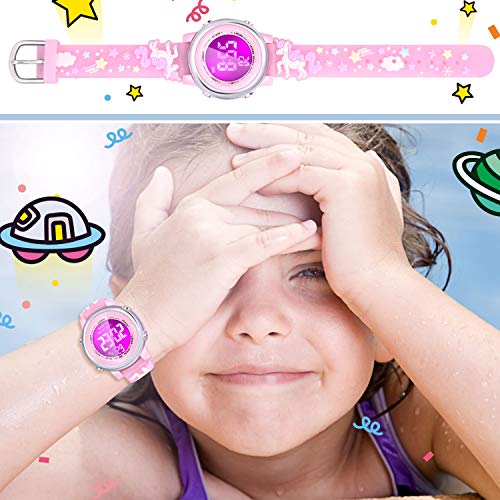 Viposoon Kids Watch Girls, Girls Watches Ages 3-10 Unicorn Toys For Girls Age 3-10 Unicorn Gifts For Girls Age 4-11 Kids Toys For 3 4 5 6 7 8 9 10 Year Old Girls #TOP5
