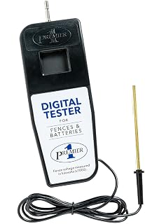 Premier 1 Dual Electric Fence & 12V Battery Digital Voltage Tester
