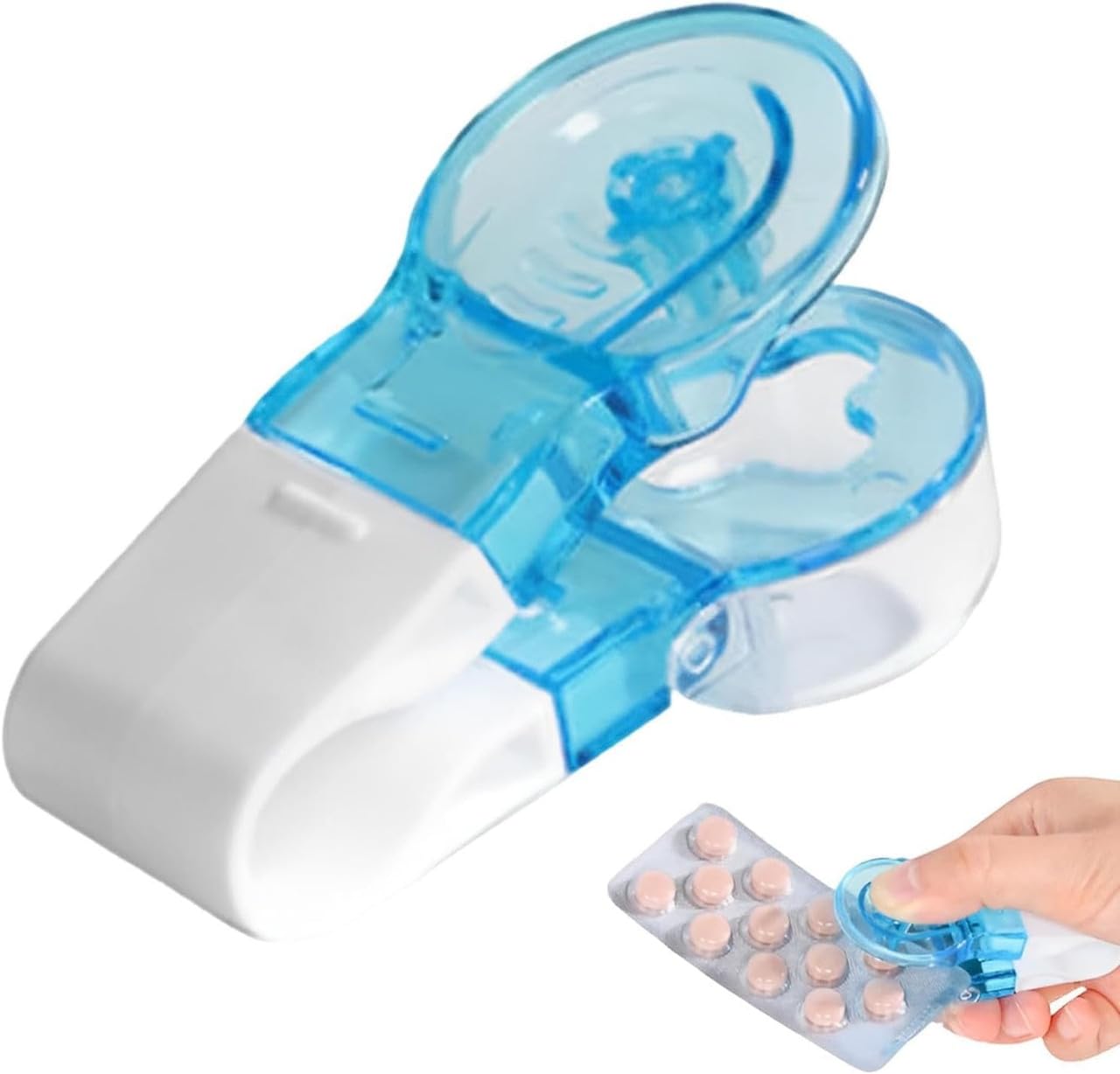 Portable Pill Blister Pack Opener and Tablet Extractor Machine - Easy-to-use medication device with punch tool, durable plastic design for arthritis-friendly medication box(1Pcs)-image-38