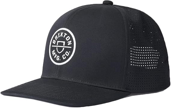 Brixton Men's Crest X Mp Snapback Black 