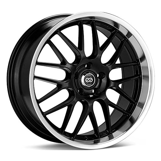 Enkei 469-880-6540BK LUSSO Performance Wheel 18x8 +40 5x114.3 Black Paint