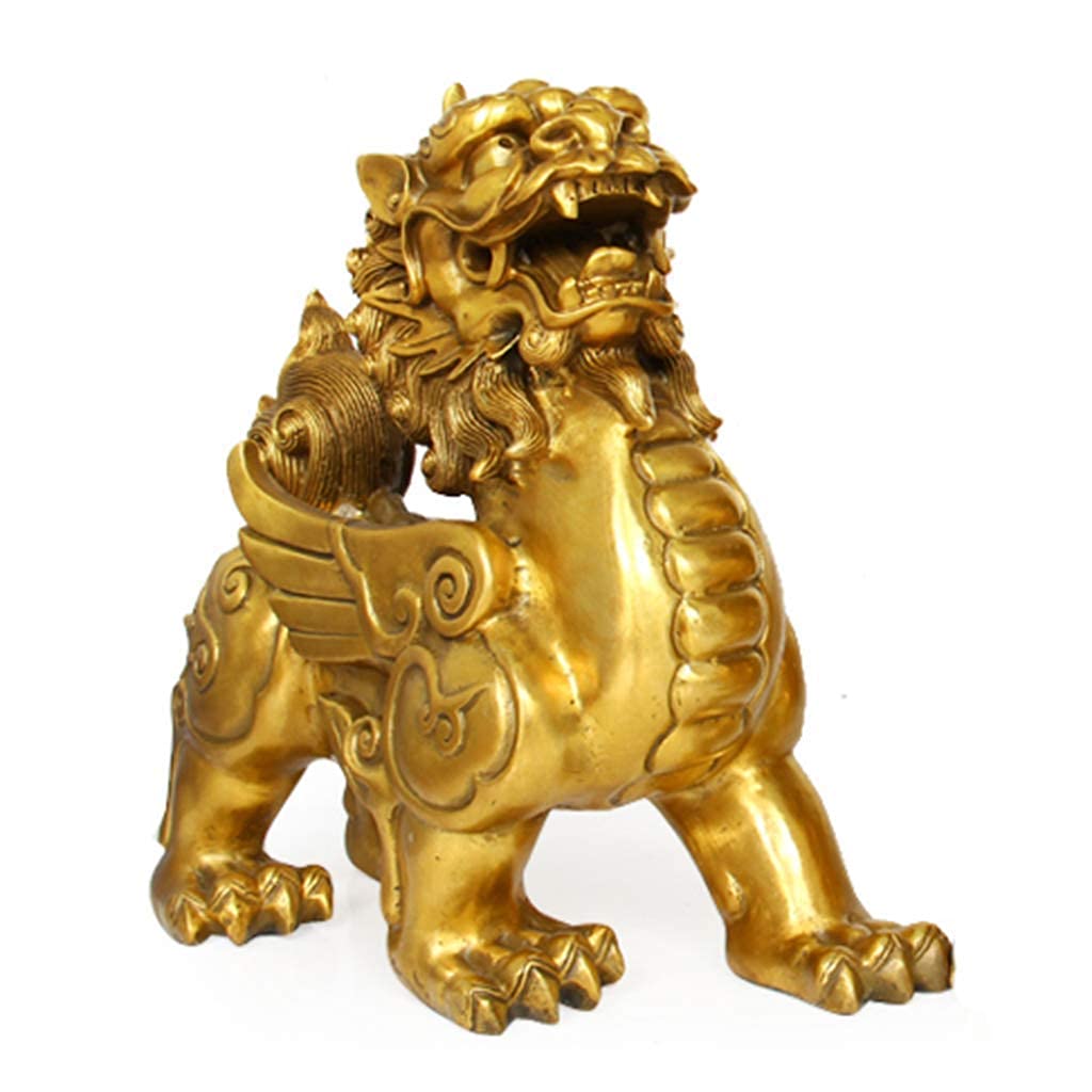 Statue Chi Lin Feng Shui pour Éloigner le Stress et Décorer Votre Bureau