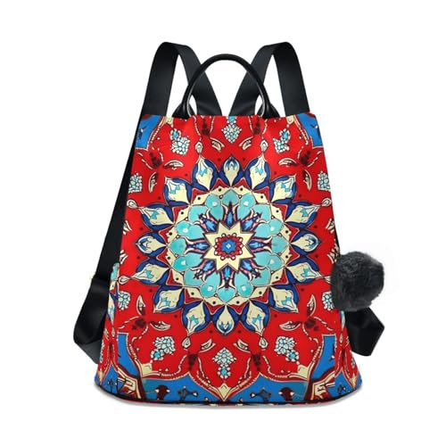 Sac à dos femme mandala anti-vol de 15L idéal pour le camping