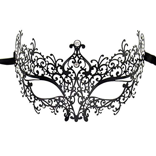 Masque loup Venitien Femme Metal Masque Dentelle Sexy Masquerade Fête SKY TEARS (C)