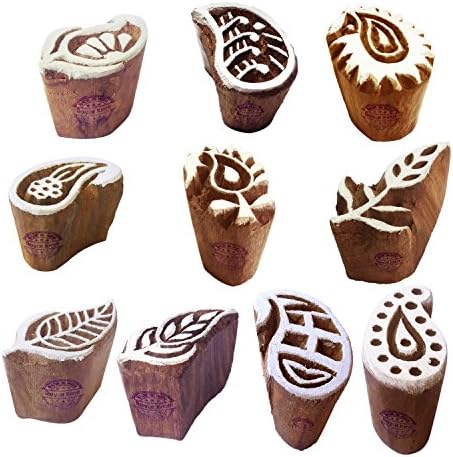 Royal Kraft Tattoo Print Blocks Beautiful Small Animal Design Wood Stamps (Set of 10)