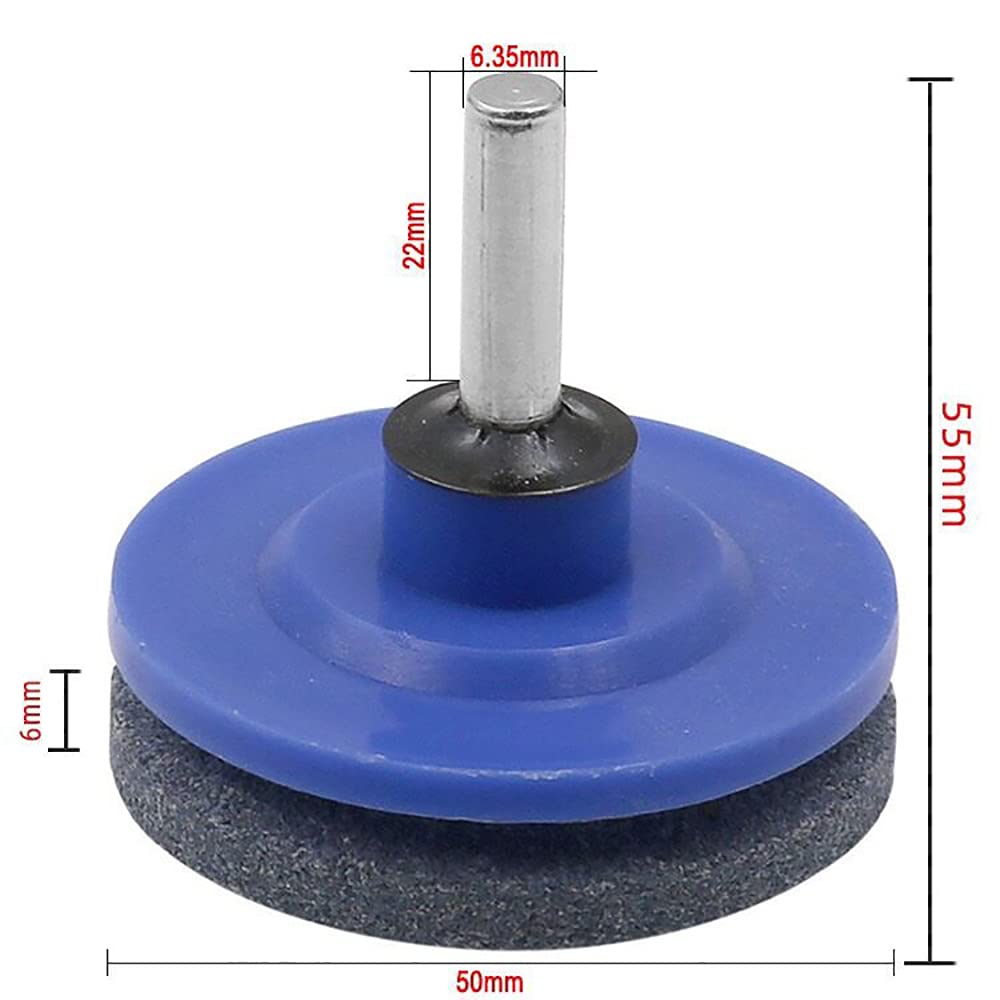 Affilacoltelli per Tosaerba,4 PCS Affilatrice Testa Universale Affilacoltelli Multifunzione per Smerigliatrice da Giardino Pietra per Trapano Elettrico Kit di Riparazione per Trapano a Mano