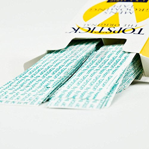 topstick 134 x 334 - 50 strips in each box 2 boxes hypo-allergenic all purpose clear double tape