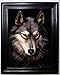 LONE WOLF 3D FRAMED Wall Art----Lenticular Technology Causes The Artwork To Have Depth and Move-HOLOGRAM Style Images-HOLOGRAPHIC Optical Illusions By THOSE FLIPPING PICTURES