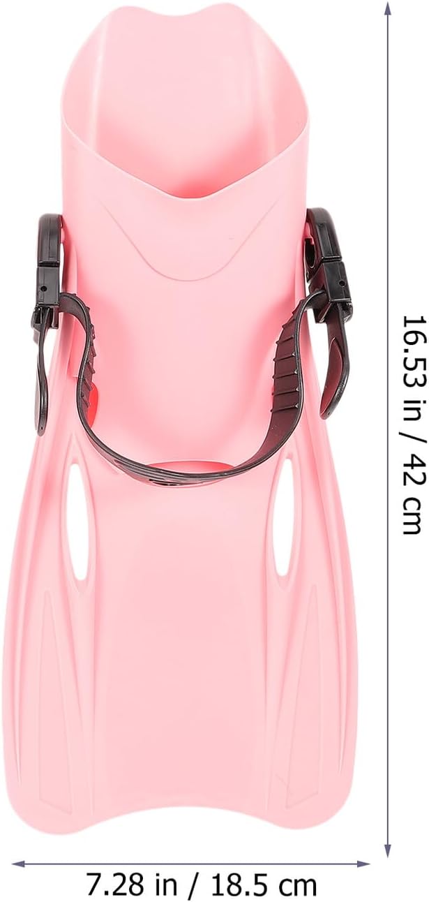 Cabilock Snorkeling Fins and Diving Swimming Fins Adjustable Pink Lightweight Training Flippers for Adults Size L 39-43 Suitable for Beach Swimming and Snorkeling