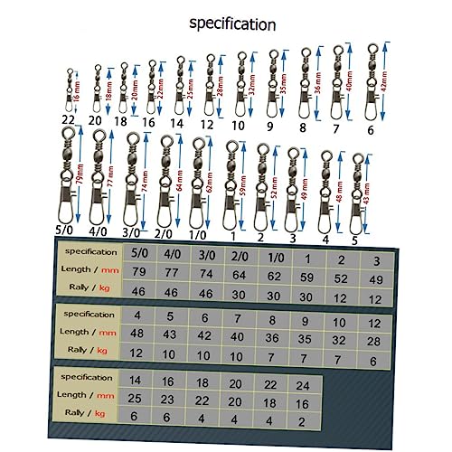 Connecteur de roulement de pêche avec émerillon baril forgé - 3