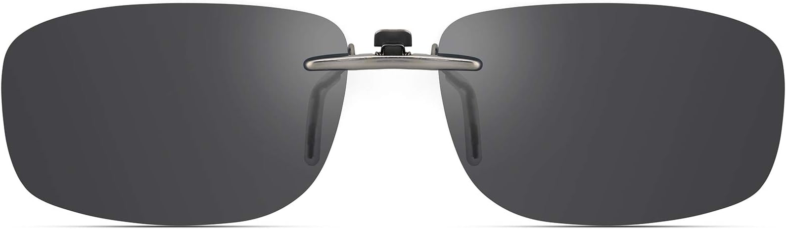 Polarized Clip On Sunglasses Over Prescription Glasses Men Women Compact Fit Non-Flip Up