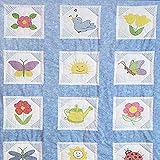 Themed Stamped White Quilt Blocks 9