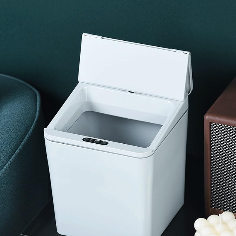 Induction Garbage Bin Intelligent Car Home Living Room Kitchen Desktop Storage ABS Material