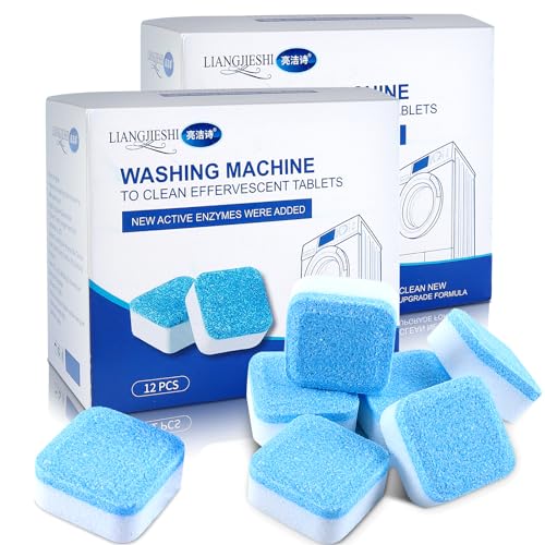 24 Piezas Limpiador Lavadora,Limpiador Higiénico,para Lavadora Limpieza Profunda (24x15g)