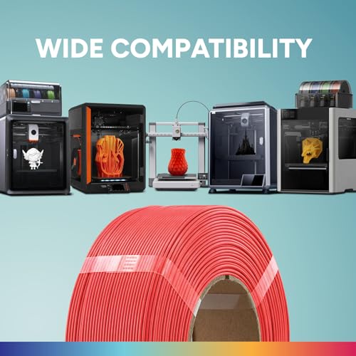 Image of OVERTURE High Speed Refill PLA 1.75mm Filament, 1kg Red