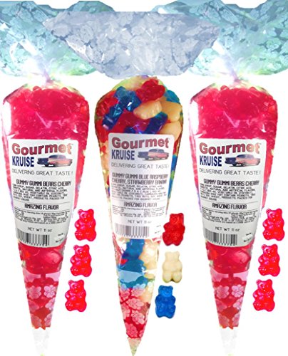 Red Gummy Bears Wild Cherry y Blue Raspberry 33 oz