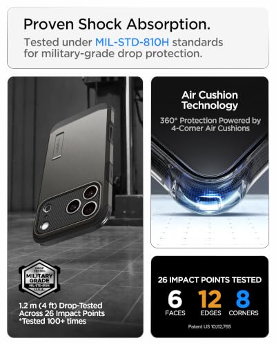 Image of Spigen Tough Armor MagFit for iPhone 17 Pro Max Case, Gunmetal
