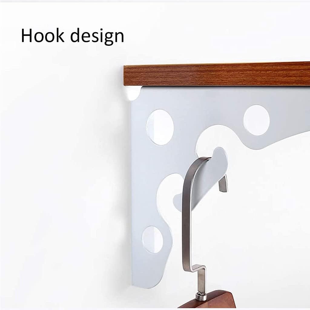 Zanotva 2pcs Shelf Brackets, Creative Wall Floating Metal Iron Triangle Shelf Brackets, Wall Mounted Floral Shelf Brackets with Matching Screw and Anchors(150x150mm/5.9x5.9in)