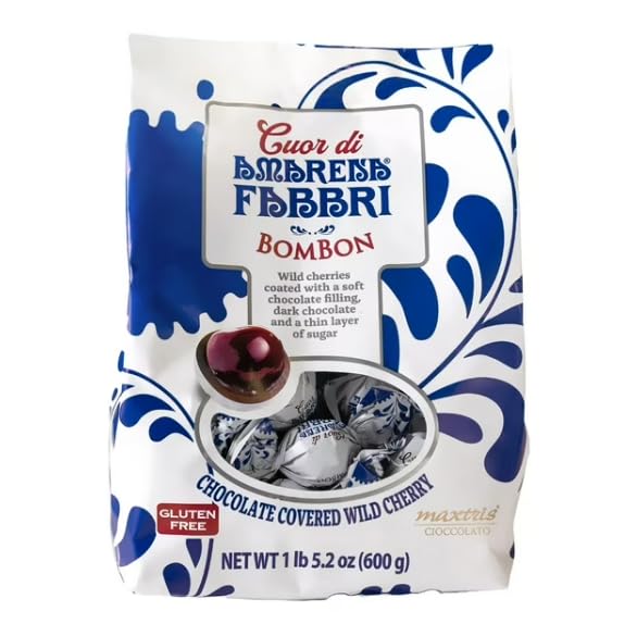 Cuar di Amarena Fabbri Bombo Chocolate Covered Wild Cherries, 21.2 oz.