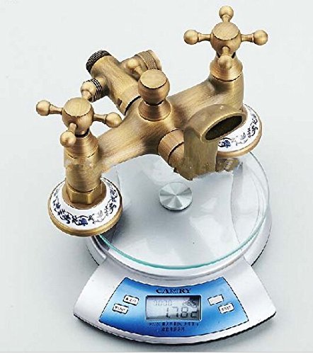 Colonne de douche en laiton antique Gowe pour baignoire rétro - 4