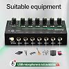 Aveek 6 Channel Mixer - Mini 6 Stereo Audio Mixer, Low-Noise for Precision Sub-Mixing,1/4 TRS Input/Output Ideal for Mics/Guitars/Bass/Stage - 3 x 5.8 x 1.3 inches