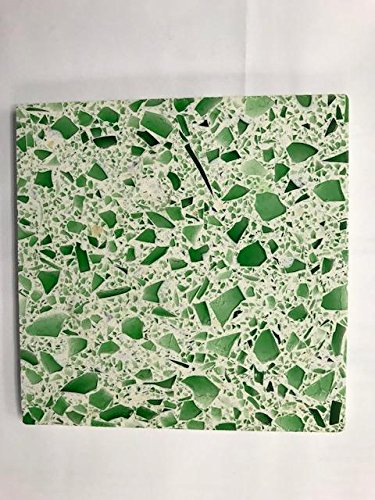 Walttools Terrazzo Grade Decorative Aggregate Stones for Countertops, Terrazzo Flooring, Outdoor Gardens, etc. (10 pounds, Green Glass) - Thumbnail 2