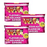 Lays Chips Variety Mini Bags Pack, Flavor Mix, Lays Ketchup, Doritos Original, Ruffles BBQ, Cheetos Crunchy, Smartfood White Cheddar, Pack of 3 (18ct x 28g/1 oz.) Shipped from Canada