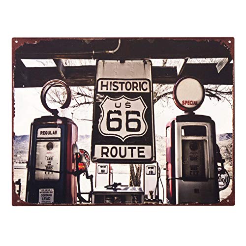 Hf AeB[N^v[g RT 66 Gas Station W33×H25cm HLHTN10