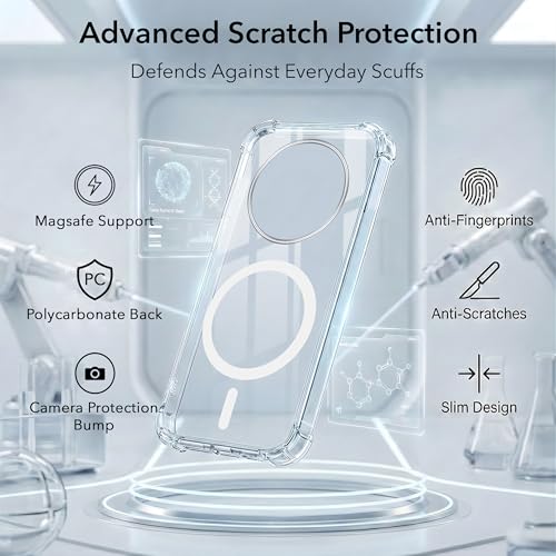 Image of Jkobi Shockproof Crystal-Clear Back Cover for Oppo F31 Pro Plus (Magsafe Wireless Support | Drop & Camera Protection | Hard Polycarbonate)