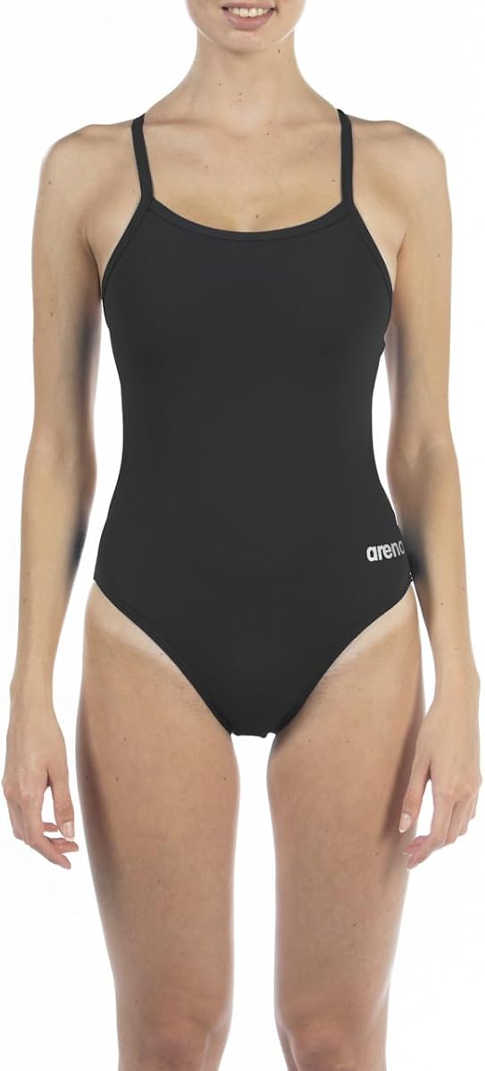 Arena Traje de baño deportivo Team Solid para mujer Solid Challenge Back Traje de baño deportivo