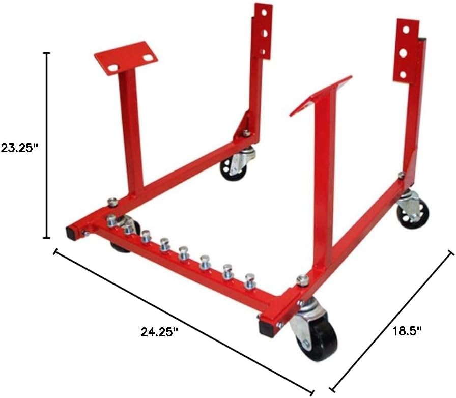 Prolinemax 1000 lbs Cap. Engine Cradle Engine Stand Engine Dolly Chevy v8 Style