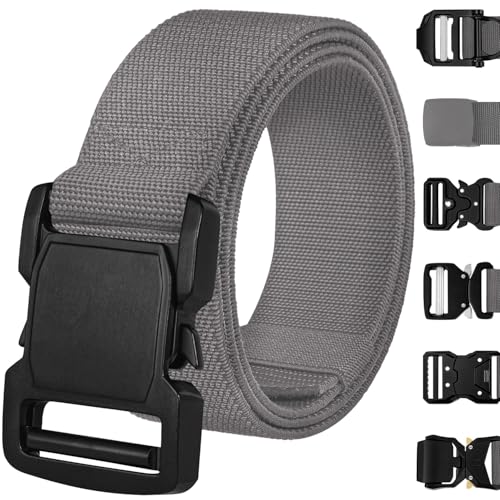 Image of TECEUM Tactical Belt - Heavy-Duty & Quick Release - Military, Work, Rigger, Duty & Utility Belt for Men