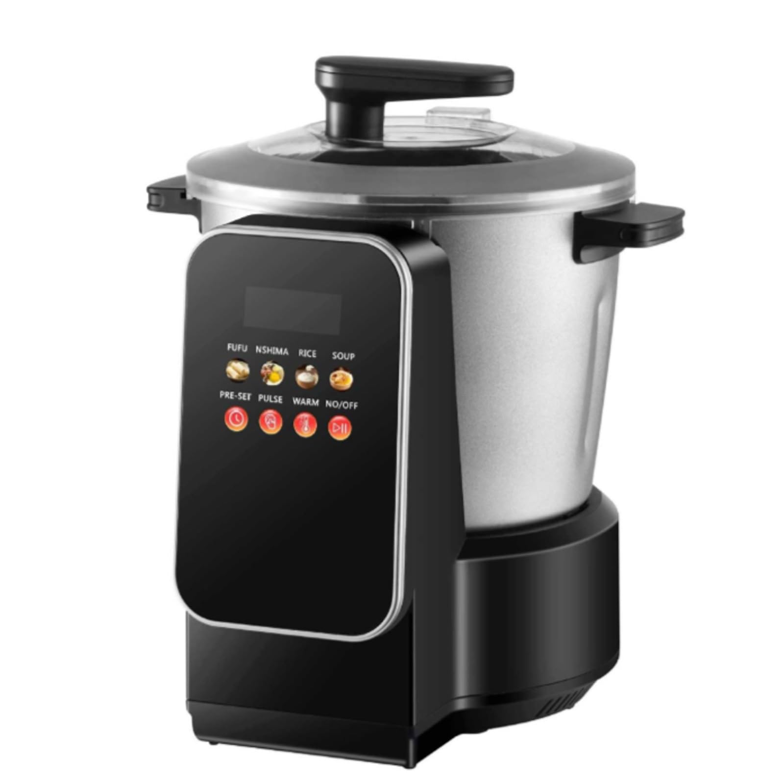 Machine Automatique Pour Pâtes Alimentaires Africaines (Fufu) | Robot culinaire grande capacité (6 L) avec écran tactile LED intelligent, pour Eba, Amala et Banku, accélère le service