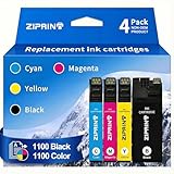 ZIPRINT Remanufactured Replacement for Epson 252 252XL Ink Cartridges Combo Pack Compatible with Workforce WF-3620 WF-3640 WF-7110 WF-7610 WF-7620 WF-7710 WF-7720, 4-Pack (BK/C/M/Y)