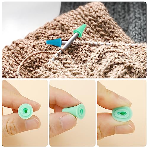 Image of FIVEIZERO 43 Pcs Yarn Needles Set, Assorted Yarn Needles Bent Tapestry Needle Weaving Needle Darning Needles Big Eye Blunt Knitting Needles with Stitch Markers for Knitting Crochet Kit