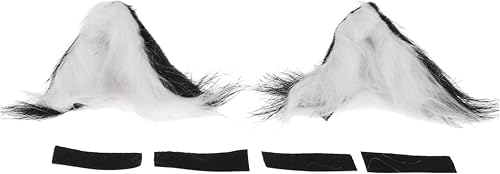 Accesorios para casco de motocicleta, decoración triangular, orejas de gato para motocicleta, bicicleta, esquí, cascos de felpa, color blanco y