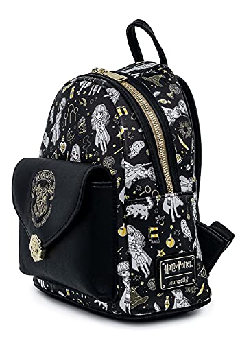 Loungefly Harry Potter Magical Elements All Over Print Womens Double Strap Shoulder Bag Purse3