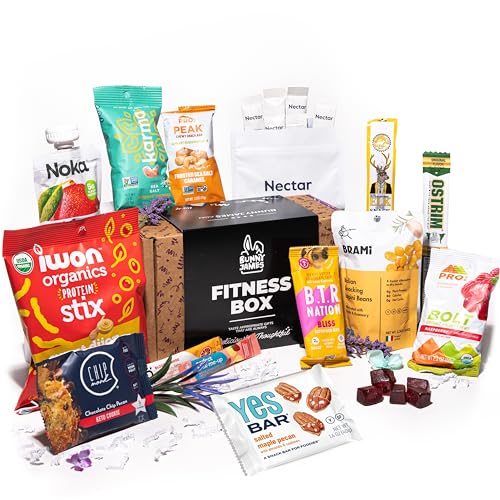 On-the-Go Fitness Box - Assorted High Protein Fitness Snacks - Snack Variety for Active Lifestyles - Convenient and Delicious Go Snacks for Health Enthusiasts