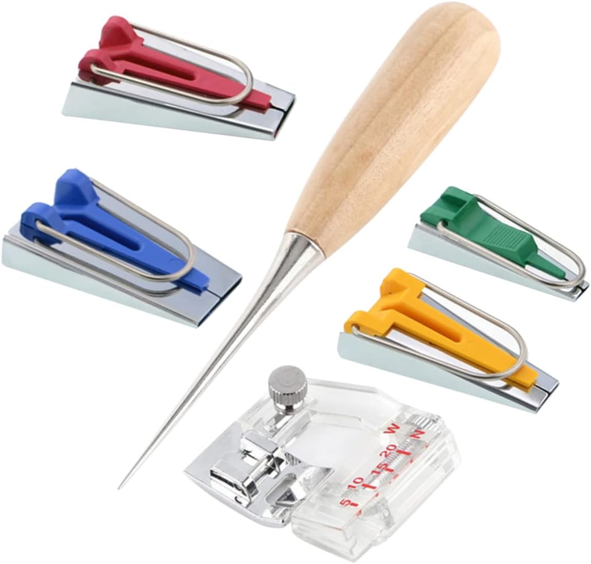 KONTONTY 6pcs Sewing Products Bias Tape Maker Tape Makers Bias Binding Sewing Machine Tool