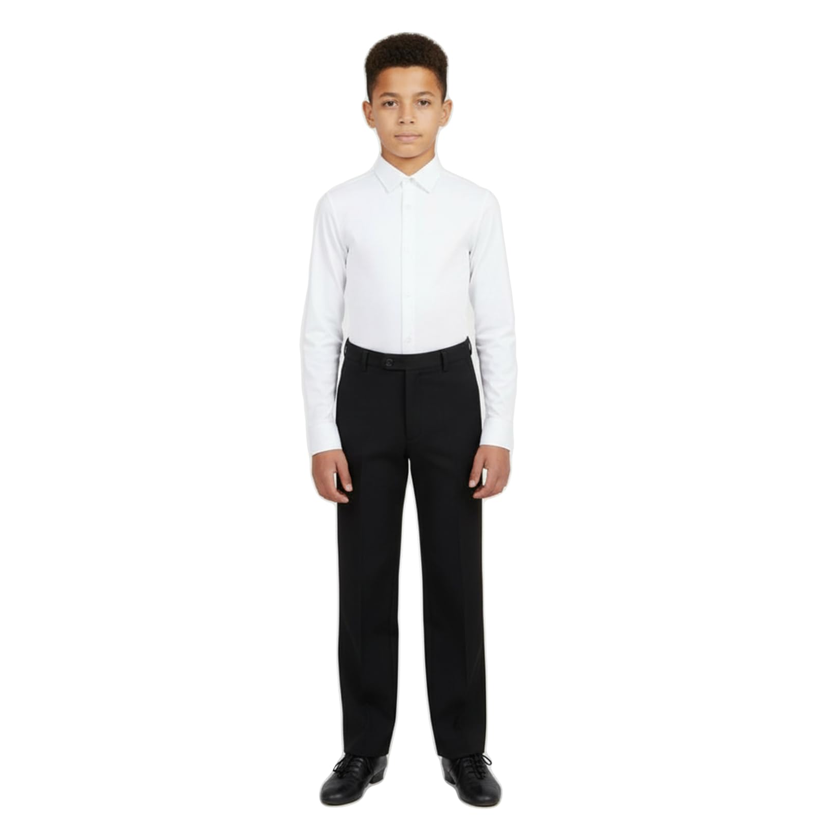 Pantalón para niños y adolescentes para bailes de sala, Danza Standard y Danza Latino Americano