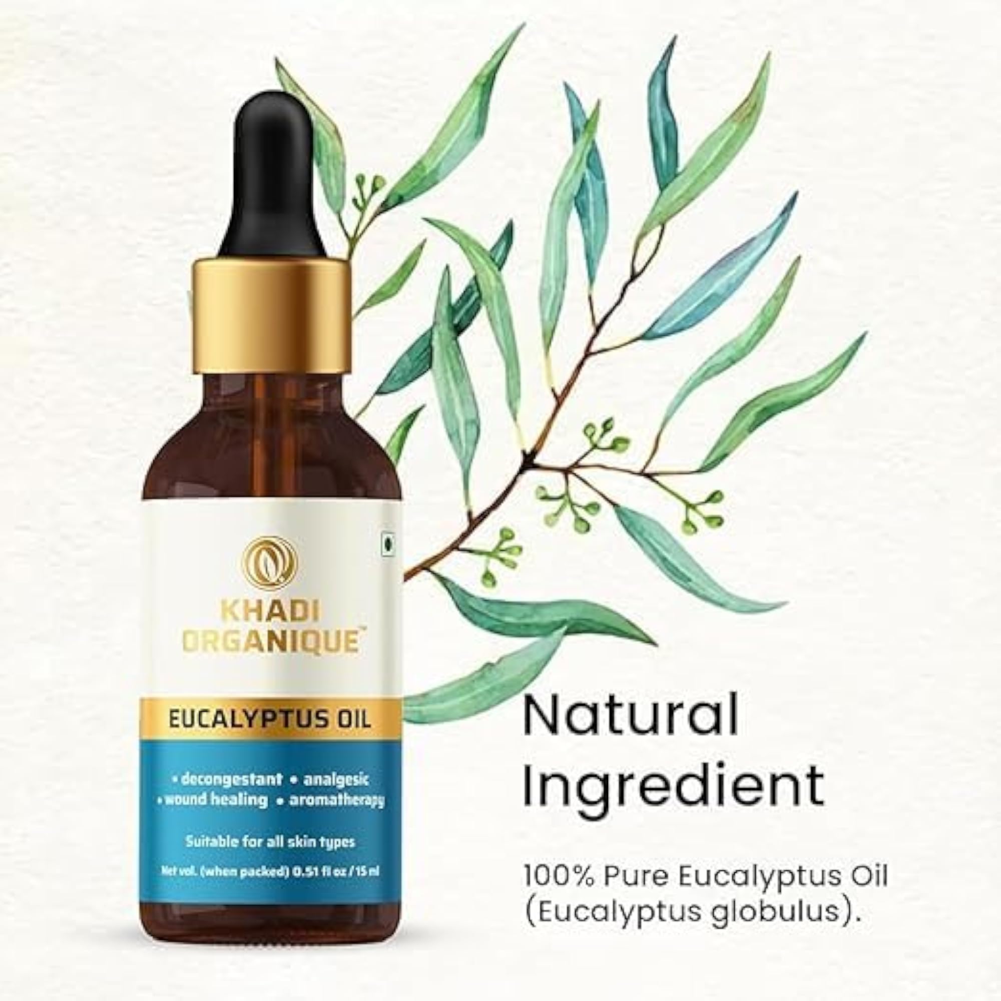 Eucalyptus Essential Oil & Ubtan Gel Combo, Natural Care