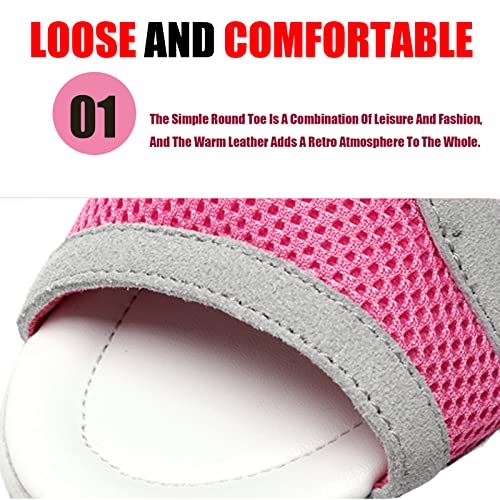 Lymphvity Women's Contrast Paneled Cutout Lace-Up Muffin Sandals,Summer Sports Leisure Mesh Peep Toe Wedges Sandals3