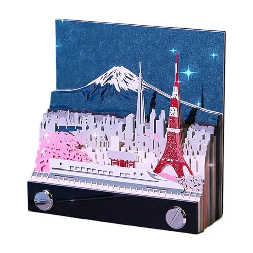 Calendrier 3D montagne et planificateur de bureau original