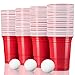 TRESKO 50 Beer Pong Becher wiederverwendbar | Partybecher 473ml - 16oz | Bierpong, Red Cups extra stark | Plastikbecher Rot
