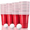 TRESKO® rode partybekers 250 stuks | beer pong party cups | 473 ml (16 oz) | bierpong bekers extra sterk | plastic bekers kunststof bekers kamperen