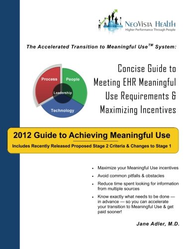 2012 Guide to Achieving Meaningful Use: Concise Guide to Meeting EHR Meaningful Use Requirements and Maximizing Incentives