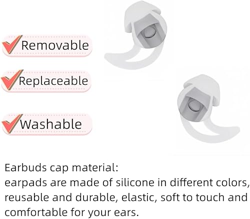 Miniatura 3 de Juego de 3 pares de puntas de silicona de repuesto de tamaño M para auriculares compatibles con Bose Qc20 Qc30 IE2 SoundSport IE3 SIE2i