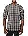 Amazon Essentials Men's Long-Sleeve Slim-Fit Stretch Poplin Shirt, Gold Navy Checked, Small